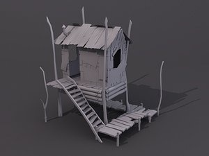 house shack 3d model