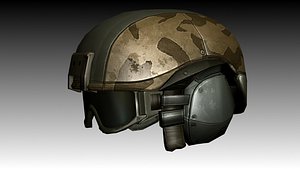 accurate ballistic helmet military 3d model