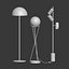 5 Lampadaires Set 2