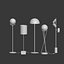 5 Lampadaires Set 2