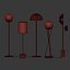 5 Lampadaires Set 2