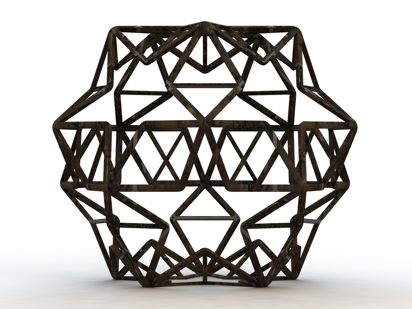 Wireframe Shape Small Ditrigonal Icosidodecahedron 3D TurboSquid 2162068