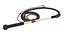 Historical Leather Whip Braided Black