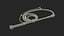 Historical Leather Whip Braided Black