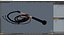 Historical Leather Whip Braided Black