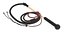 Historical Leather Whip Braided Black