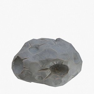 3D cartoon asteroid model