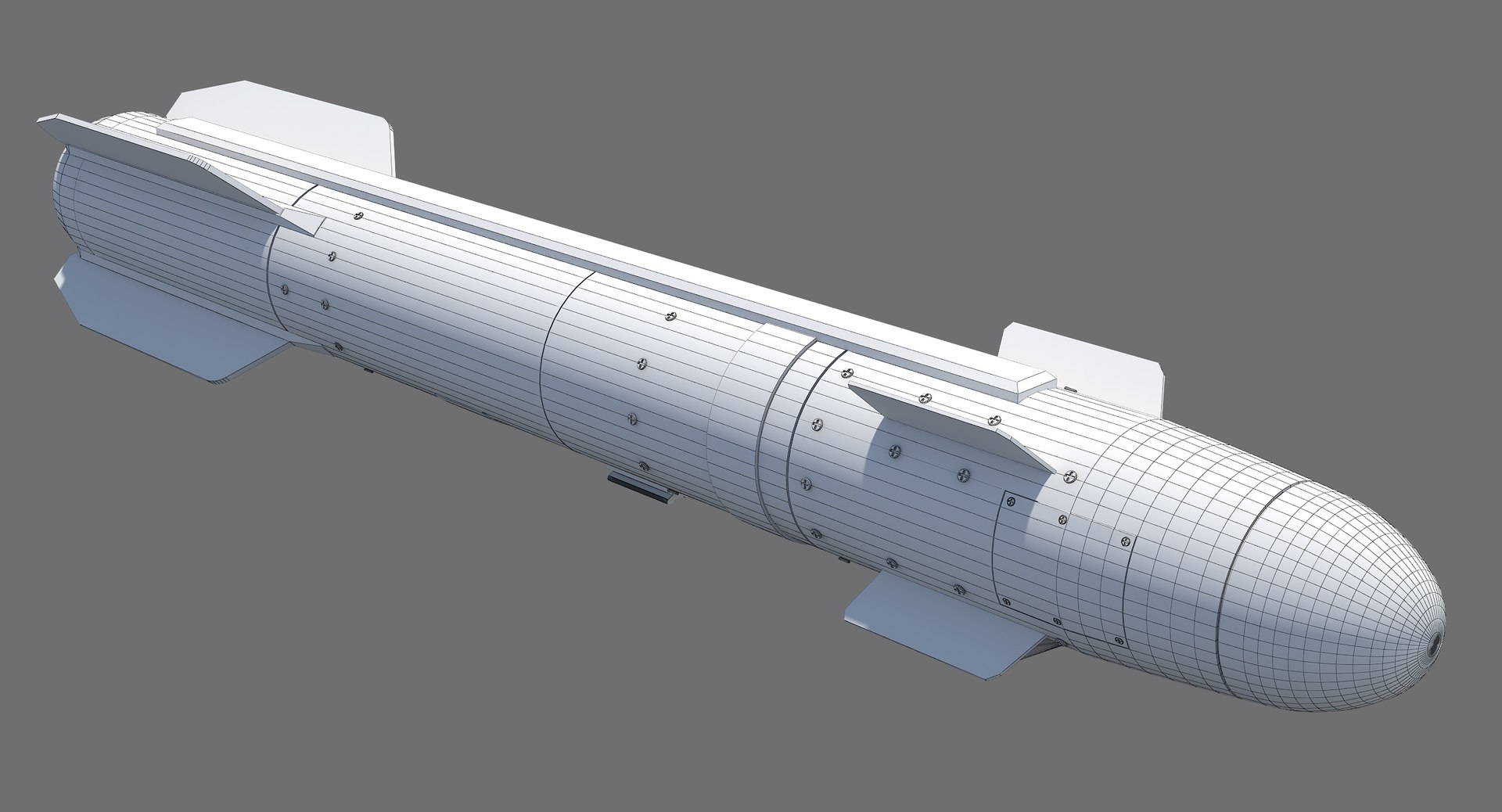 3d Model Agm-114 Hellfire Missile