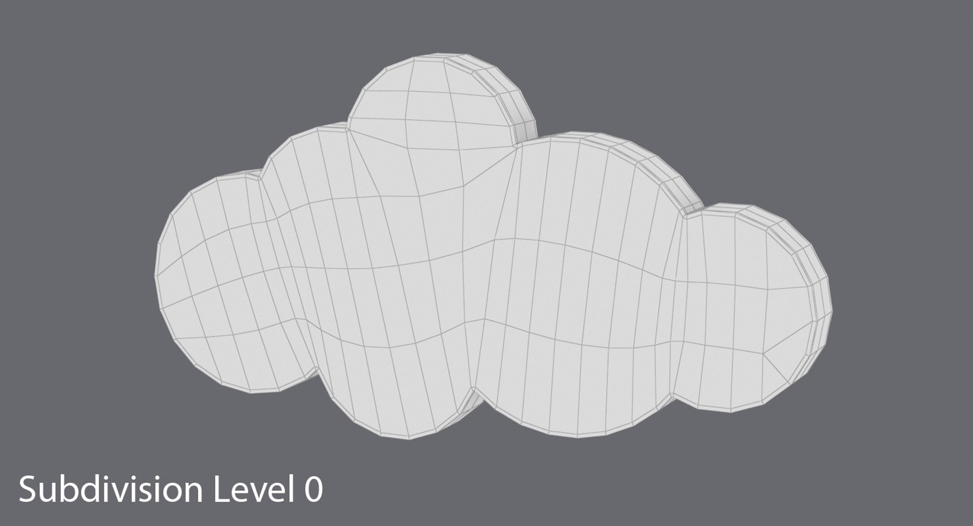 Cloud Medium 3d Model