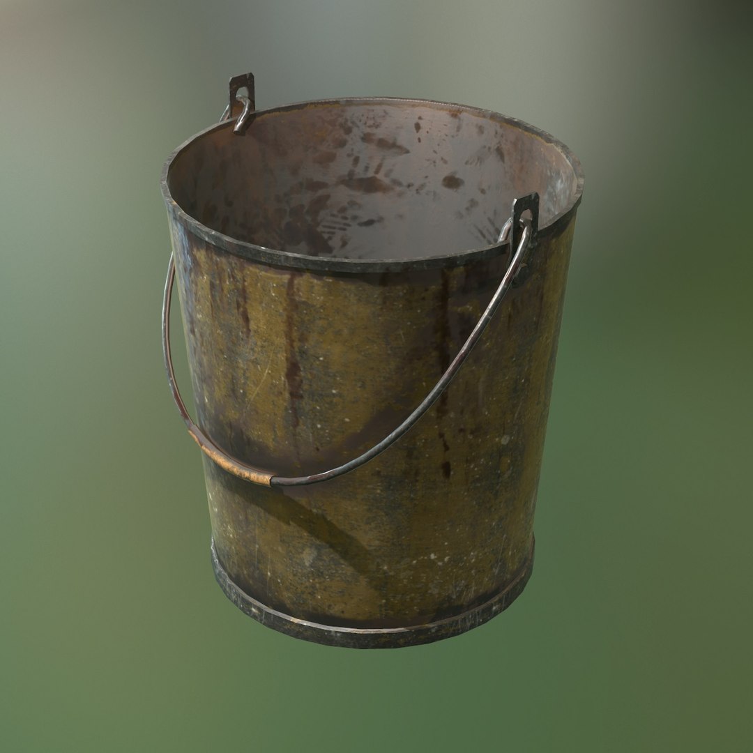 3D Model Old Paint Bucket Pbr - TurboSquid 1167739