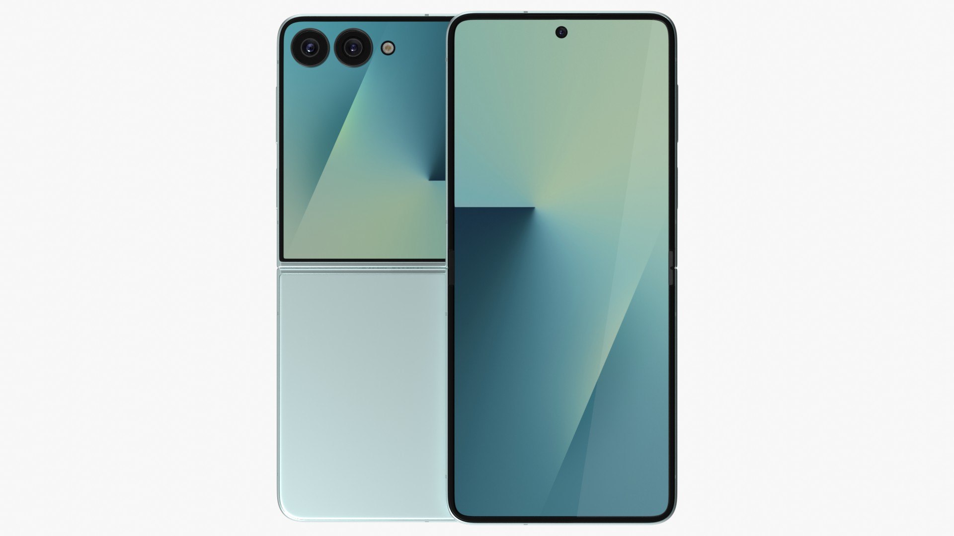 Samsung Galaxy Z Flip 7 Mint 3D Model - TurboSquid 2434626