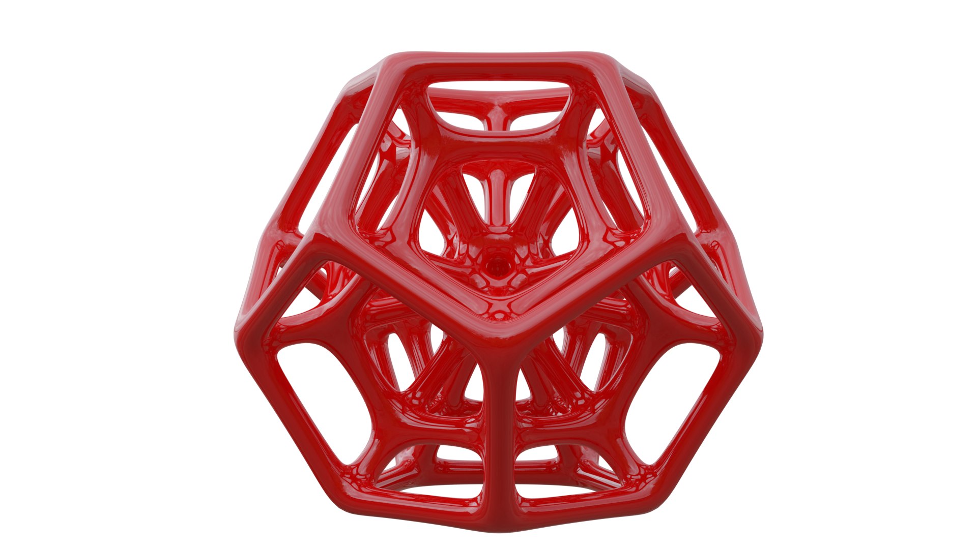 Hyper Loop Skeletal Ball 01 Red 3D - TurboSquid 2248756