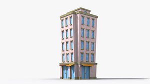 3D Cartoon Building x35