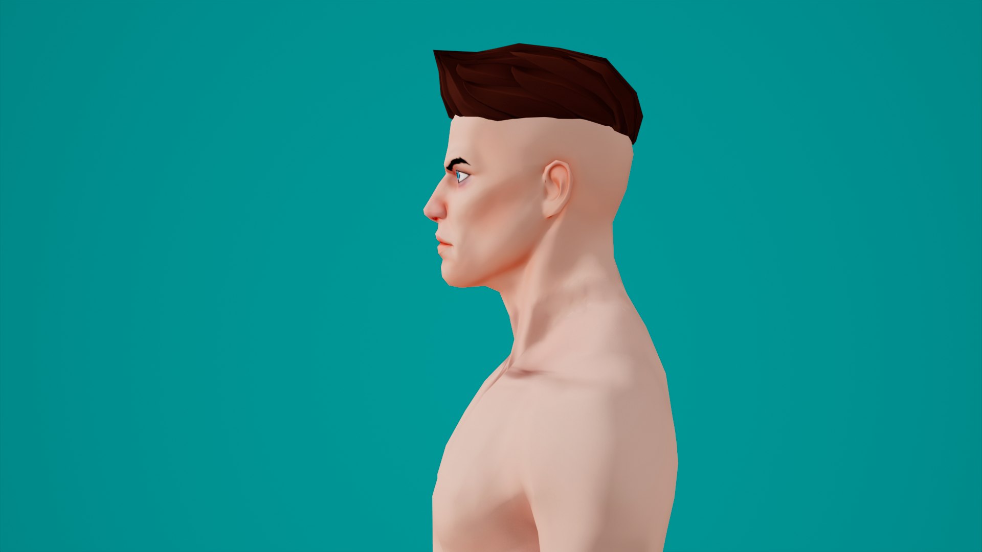 Stylized Male Base Mesh Game Ready Character 3d Model Turbosquid 1731721