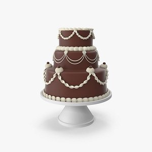 3D Chocolate Cascade Cake