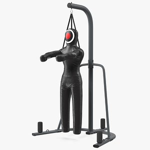 Leather Grappling Dummy with Stand