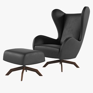 3d model felix lounge chair
