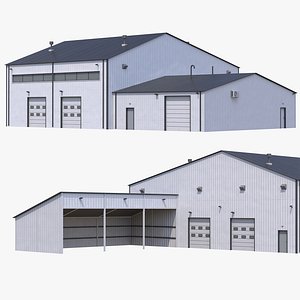 3D model Industrial Building 9