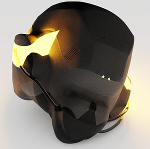 helmet soldier head 3D