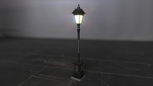 3d old fashion street lamp
