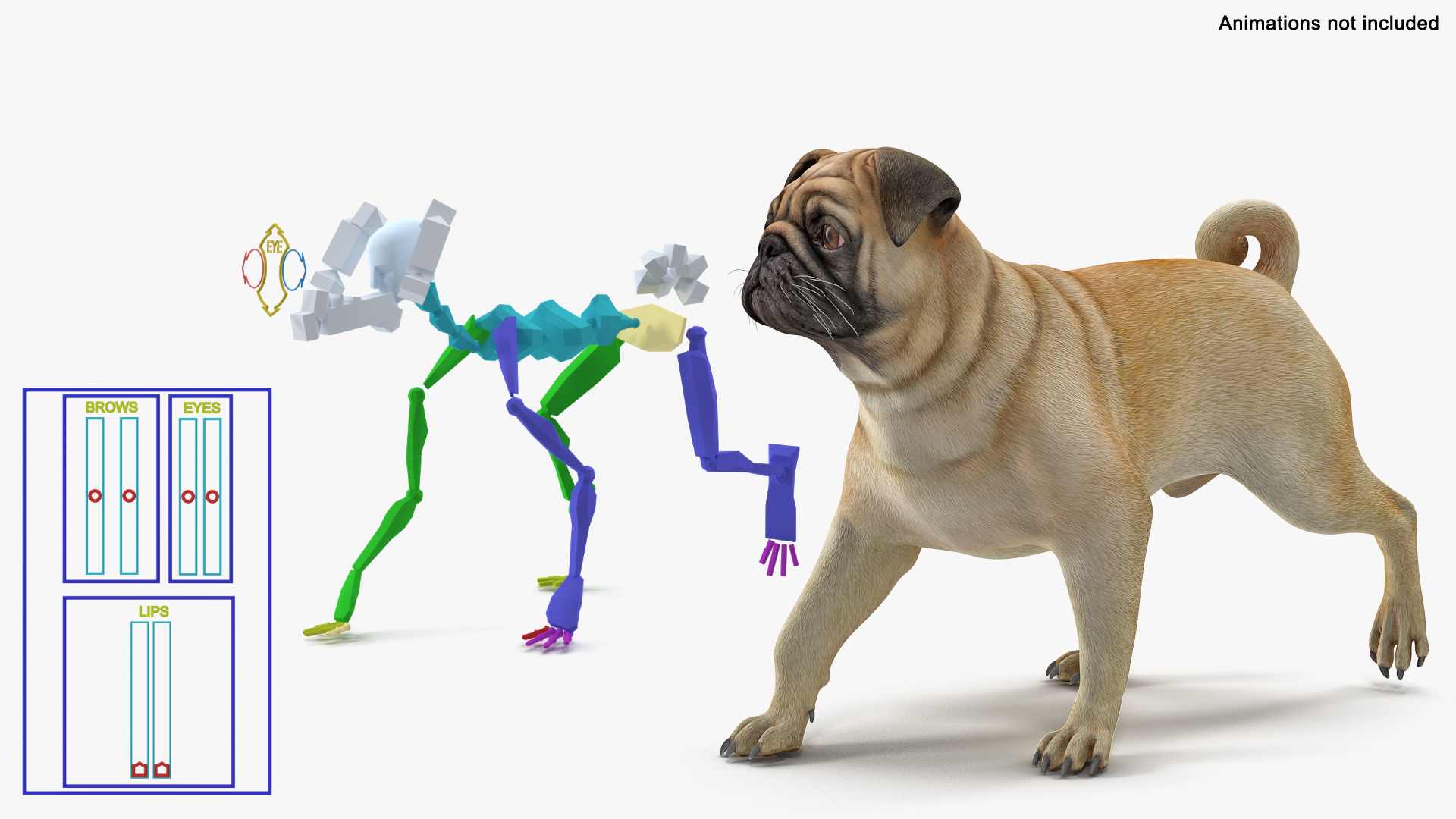 3D dogs rigged 2 model TurboSquid 1691137