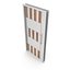 Modern Design White Metal Steel Door with Wooden Details model model