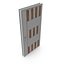 Modern Design White Metal Steel Door with Wooden Details model model
