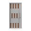 Modern Design White Metal Steel Door with Wooden Details model model