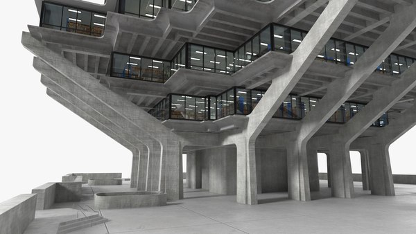 3D Geisel Library Night Light - TurboSquid 1848574