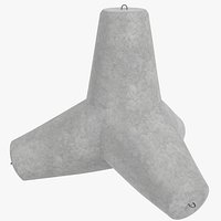 Concrete tetrapod