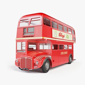 london routemaster bus transport 3D model