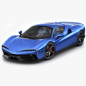 3D Generic Roadster Supercar