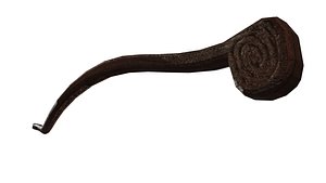 3D model Staff  Wand  Walking Stick - Detailed low-poly Game Asset Full PBR