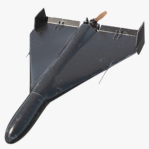 Suicide Drone Shahed 136 Black Rigged 3D