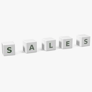 Letter Cubes Set 3D model