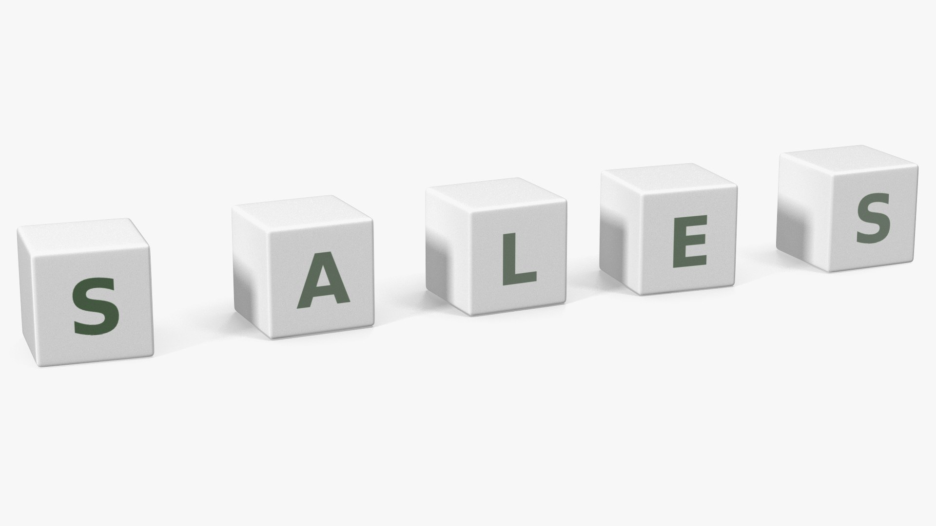 Letter Cubes Set 3D model preview