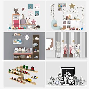 Kids Room Decor Bundle 3D