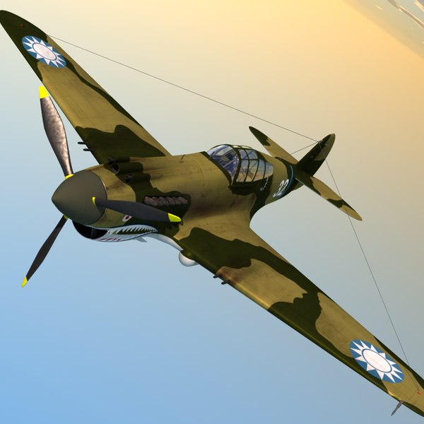 modelo 3d Curtiss P-40 Warhawk - TurboSquid 382767