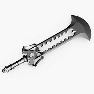 wide sword fantasy 3D