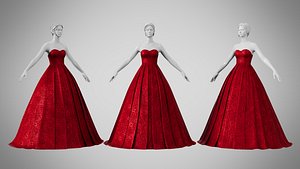 Dress 48 Crimson Velvet With Design model