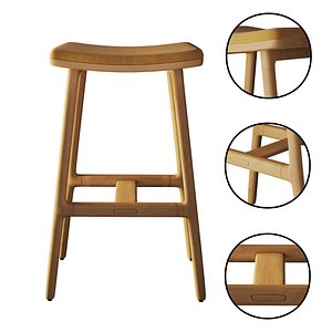 Oak Counter Stool Odd Canyon model