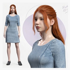 3D High Quality Woman 3D Character