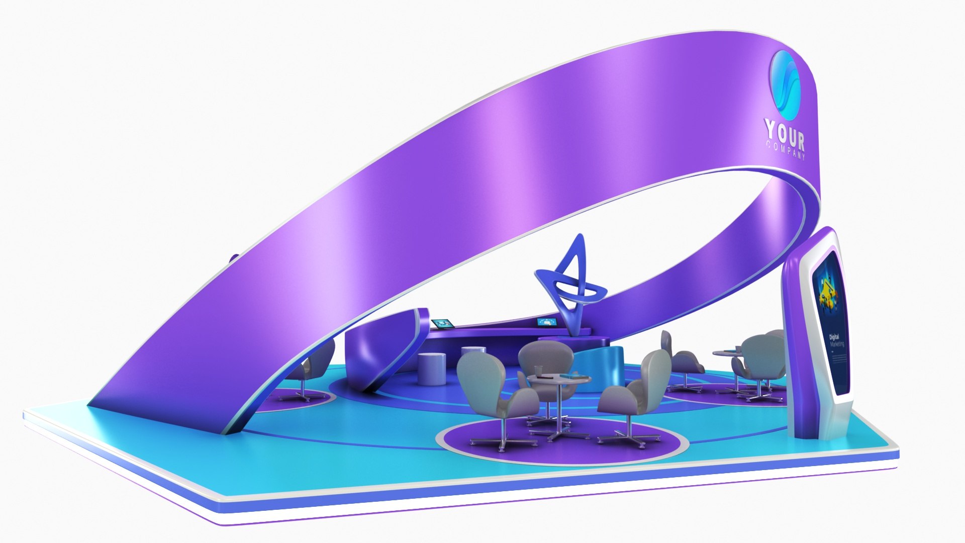 3D Futuristic Exhibition Stand 7 https://p.turbosquid.com/ts-thumb/oa/ikyCql/xD/modernexhibitionbooth82/jpg/1651364530/1920x1080/fit_q87/4e39d0cc302debfffc102f07b5af7c70c447e978/modernexhibitionbooth82.jpg