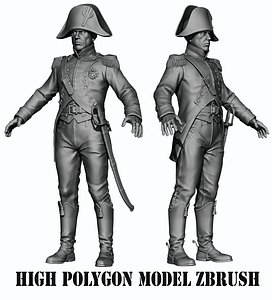 napoleon infantry infantryman 3D model