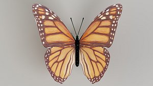 butterfly monarch insect 3D model