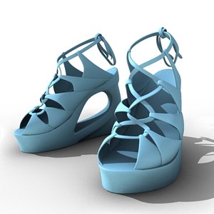 3d model female shoes