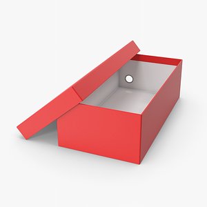 3D Red Shoe Box model