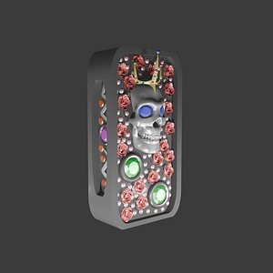 3D Royal Skull Pendant