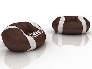 Rugby ball chair bag for playroom