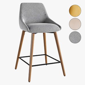 3D model Timo Swivel Counter Barstool